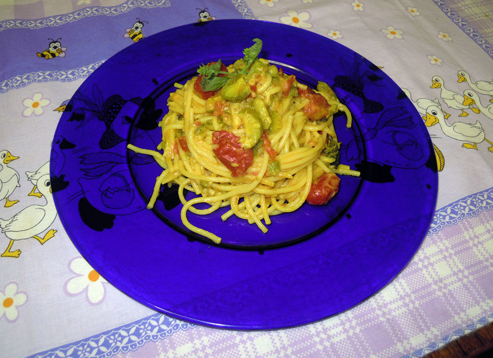 Spaghetti pomodorini e fantasia