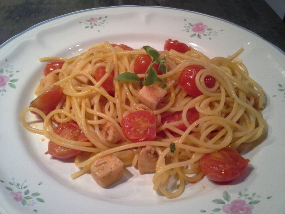 Spaghetti spada pachino e maggiorana