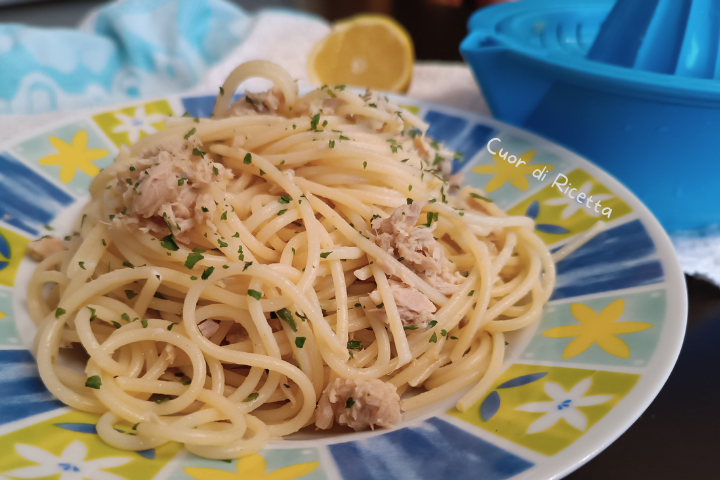 Spaghetti tonno e limone