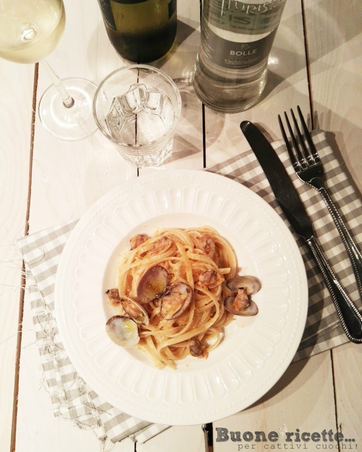 Spaghetti vongole e bottarga