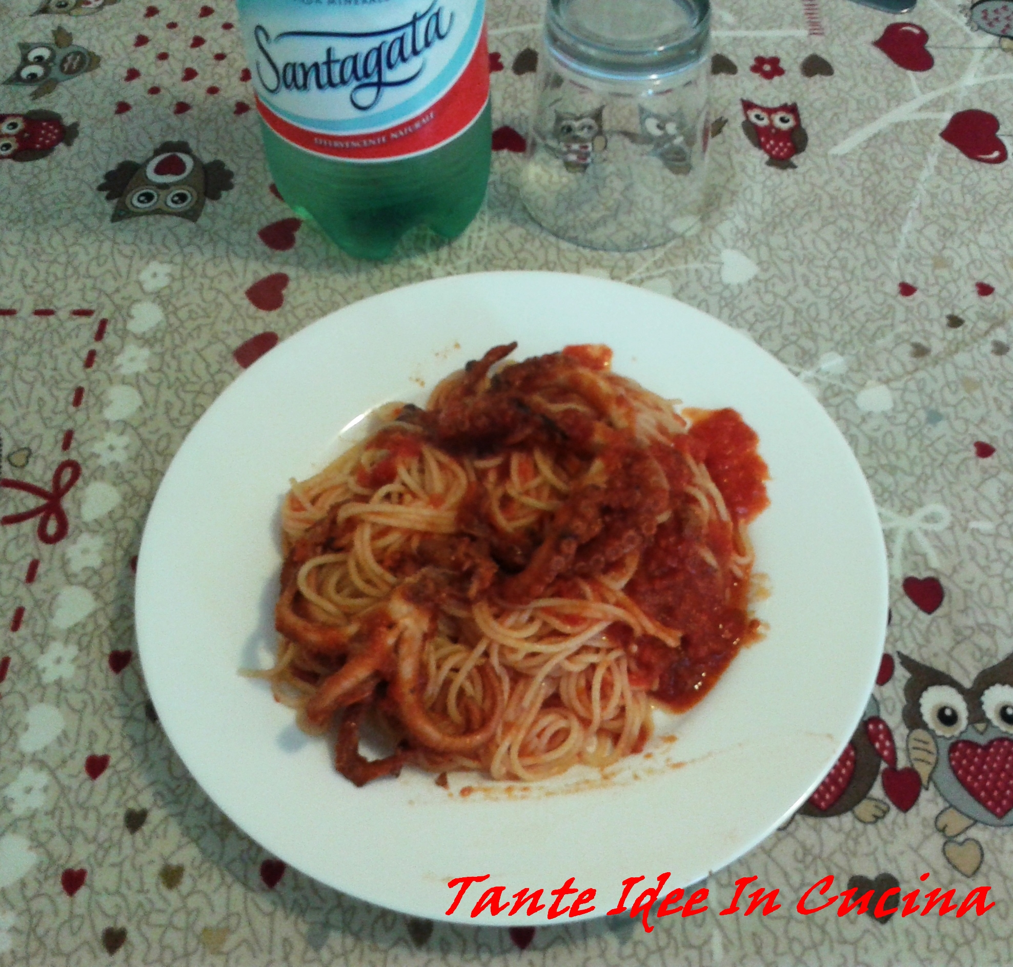Spaghettini al sugo di polpo