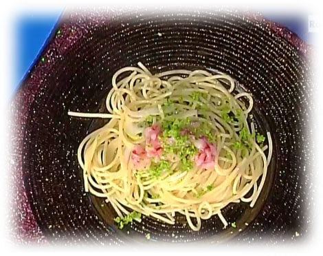 Spaghettoni al limone salato, gamberi e bottarga da la prova del cuoco