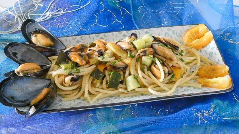 Spaghettoni di gragnano con le cozze