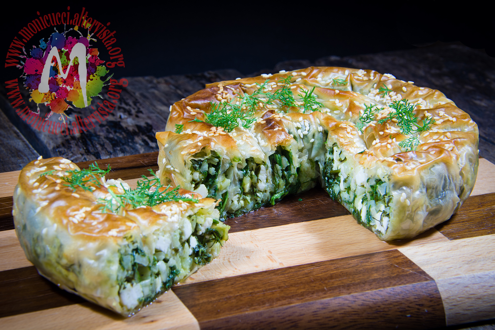 Spanakopita greca di pasta fillo con riso, spinaci e feta – i menù del sorriso