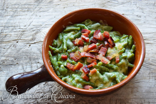 Spätzle formaggio e speck