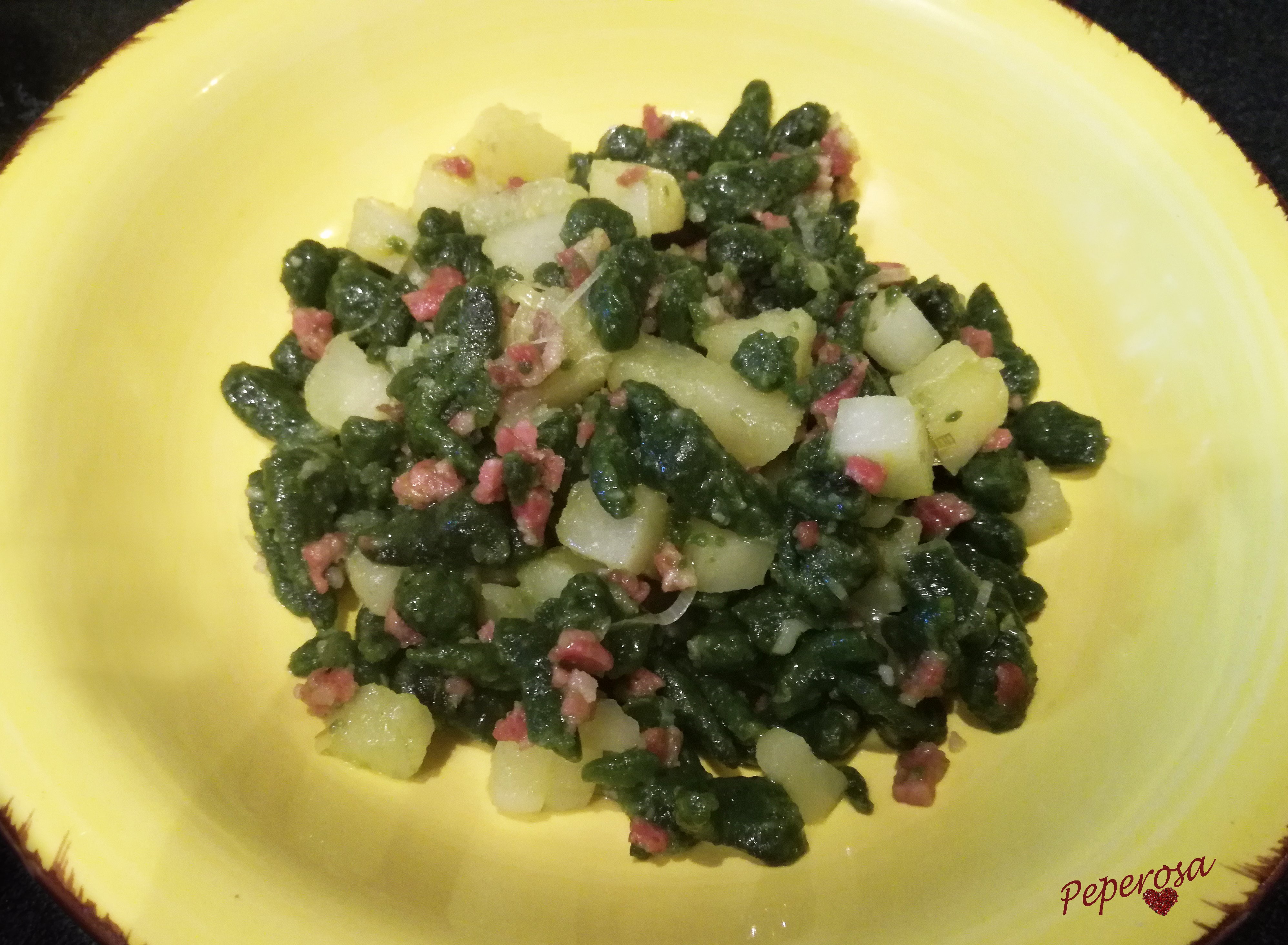 Spatzle salsiccia e patate