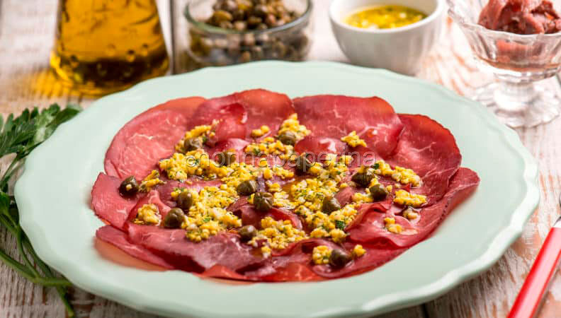 Specialità light dalla Lombardia: il carpaccio di slinzega