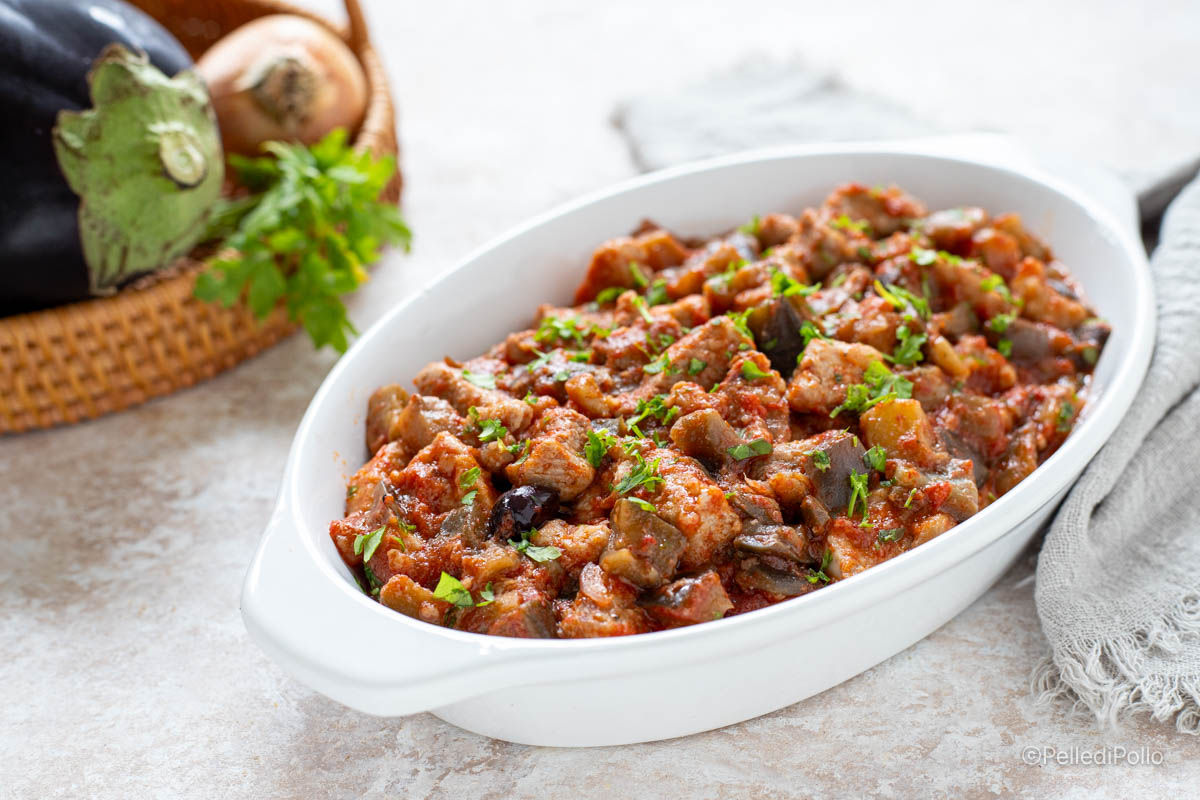 Spezzatino con melanzane