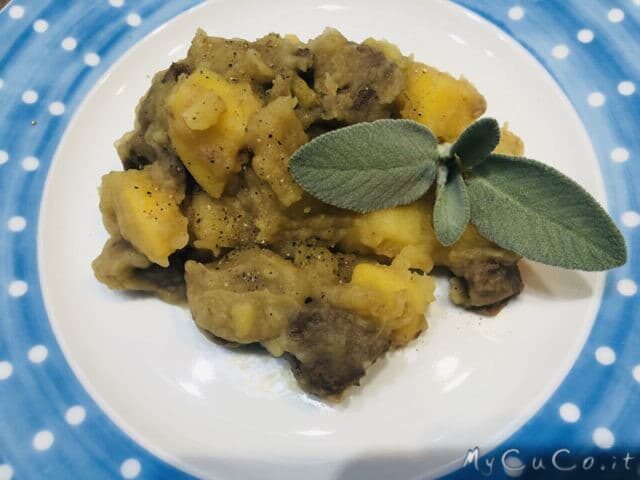 Spezzatino con patate in bianco con companion moulinex