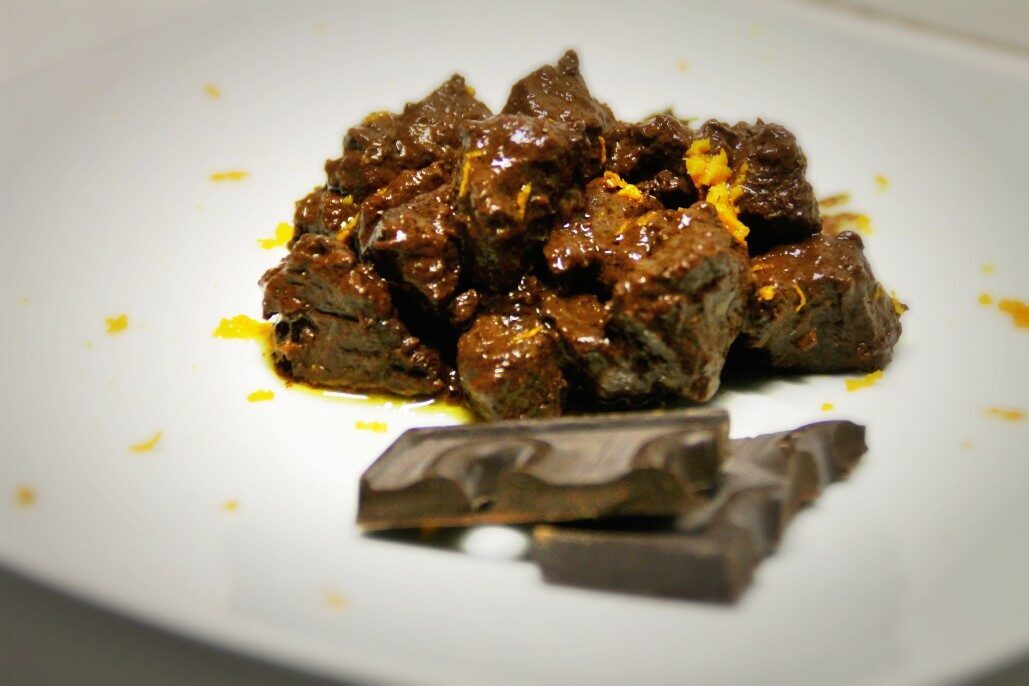 Spezzatino di cinghiale al cioccolato