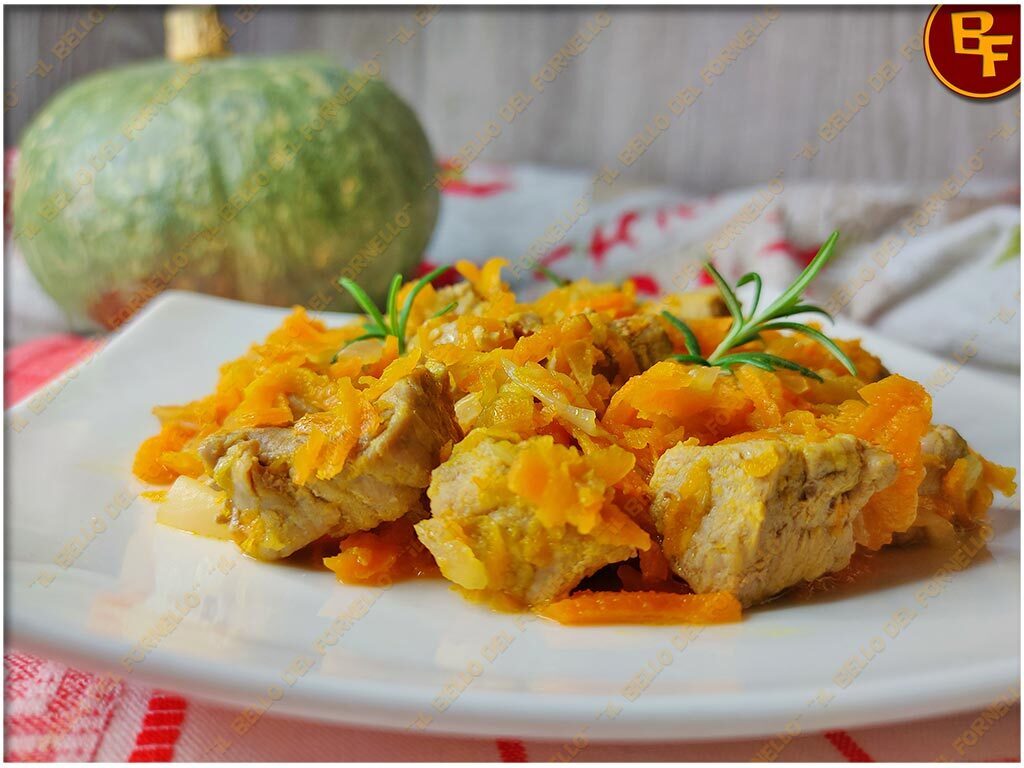 Spezzatino di maiale con zucca alla birra