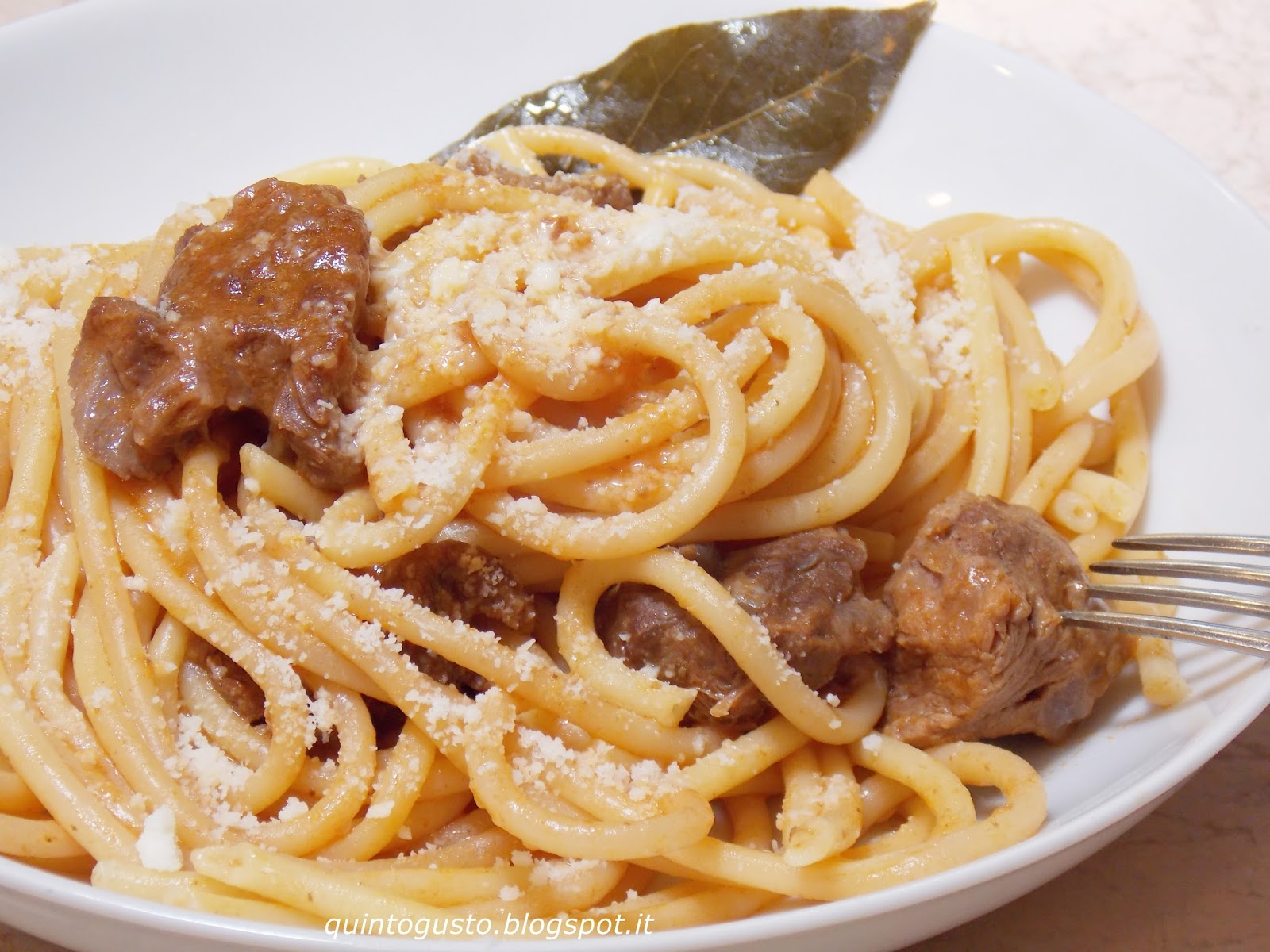 Spezzatino di manzo con pasta