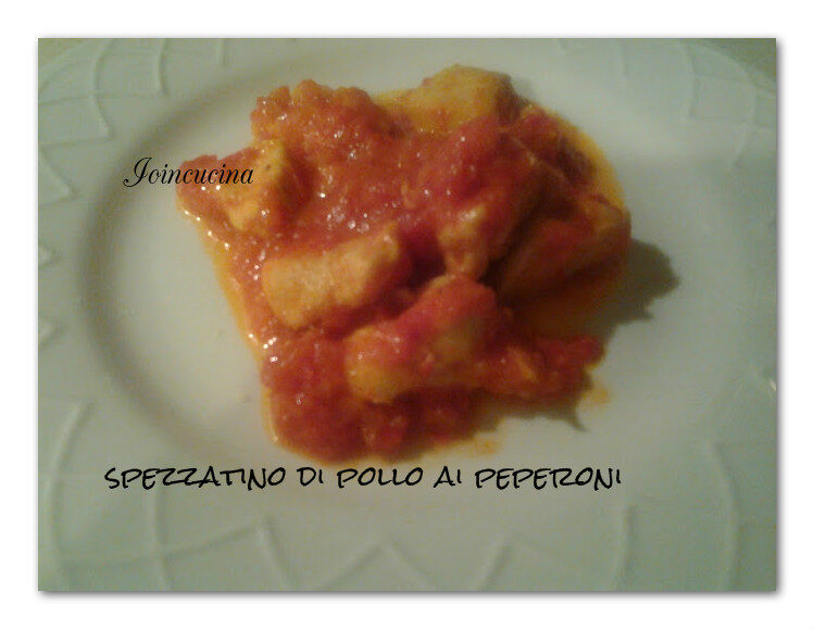 Spezzatino di pollo ai peperoni