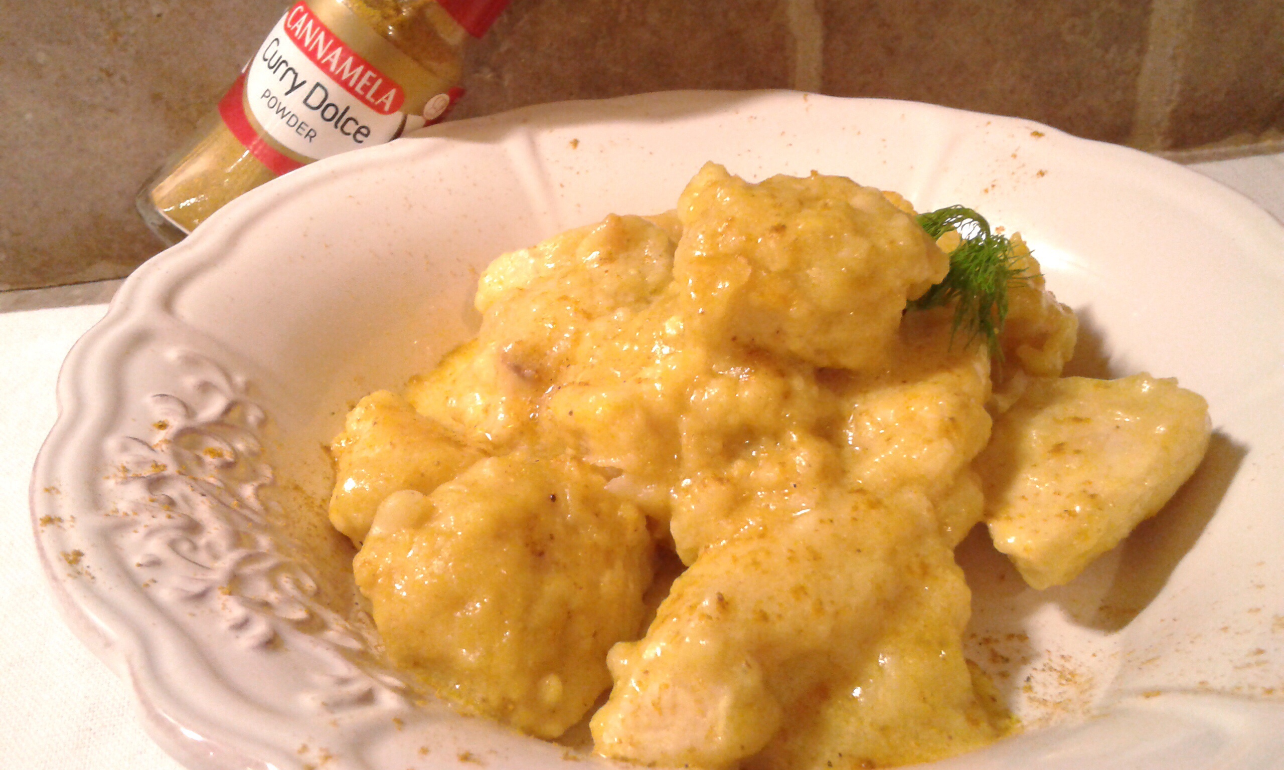 Spezzatino di pollo al curry dolce