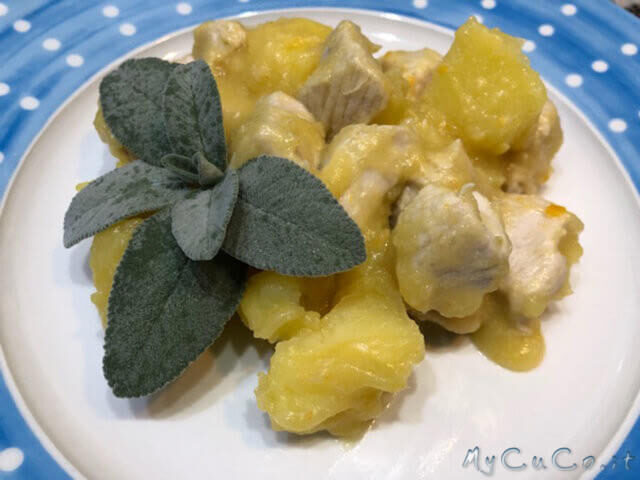 Spezzatino di tacchino con patate col cuco moulinex