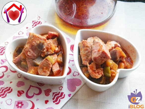 Spezzatino di tonno e melanzane