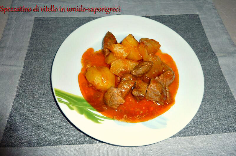 Spezzatino di vitello in umido con patate