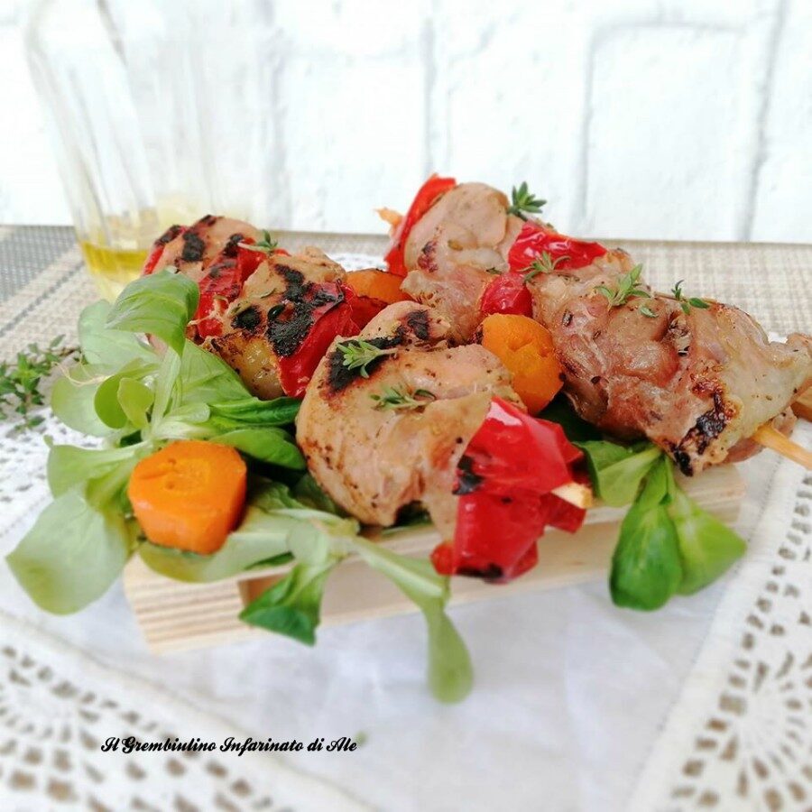 Spiedini di carne al vino bianco