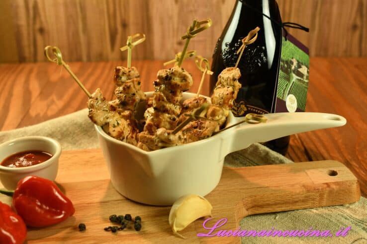 Spiedini di maiale alla paprika
