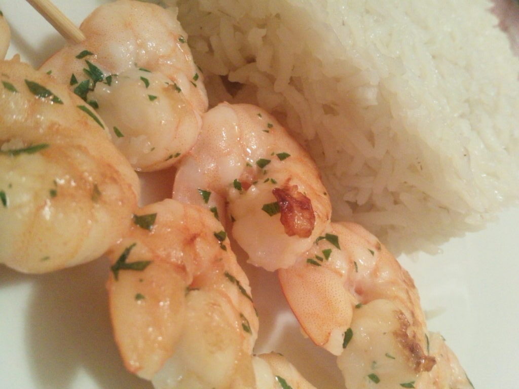 Spiedini di mazzancolle