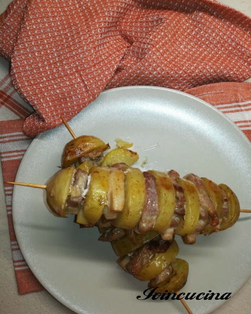 Spiedini di patate e pancetta