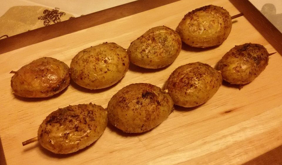 Spiedini di patate novelle