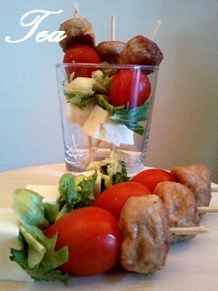 Spiedini di Polpette di Melanzane