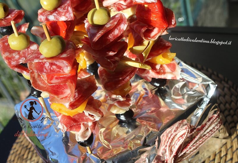 Spiedini di salumi (senza cottura)