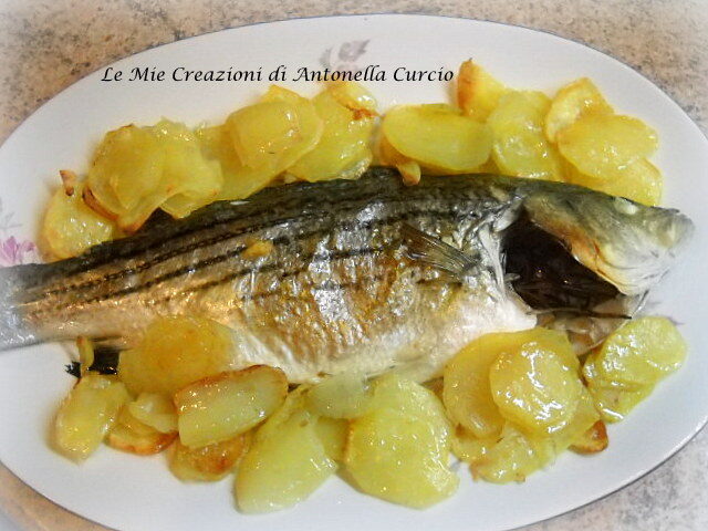 SPIGOLA AL FORNO CON PATATE