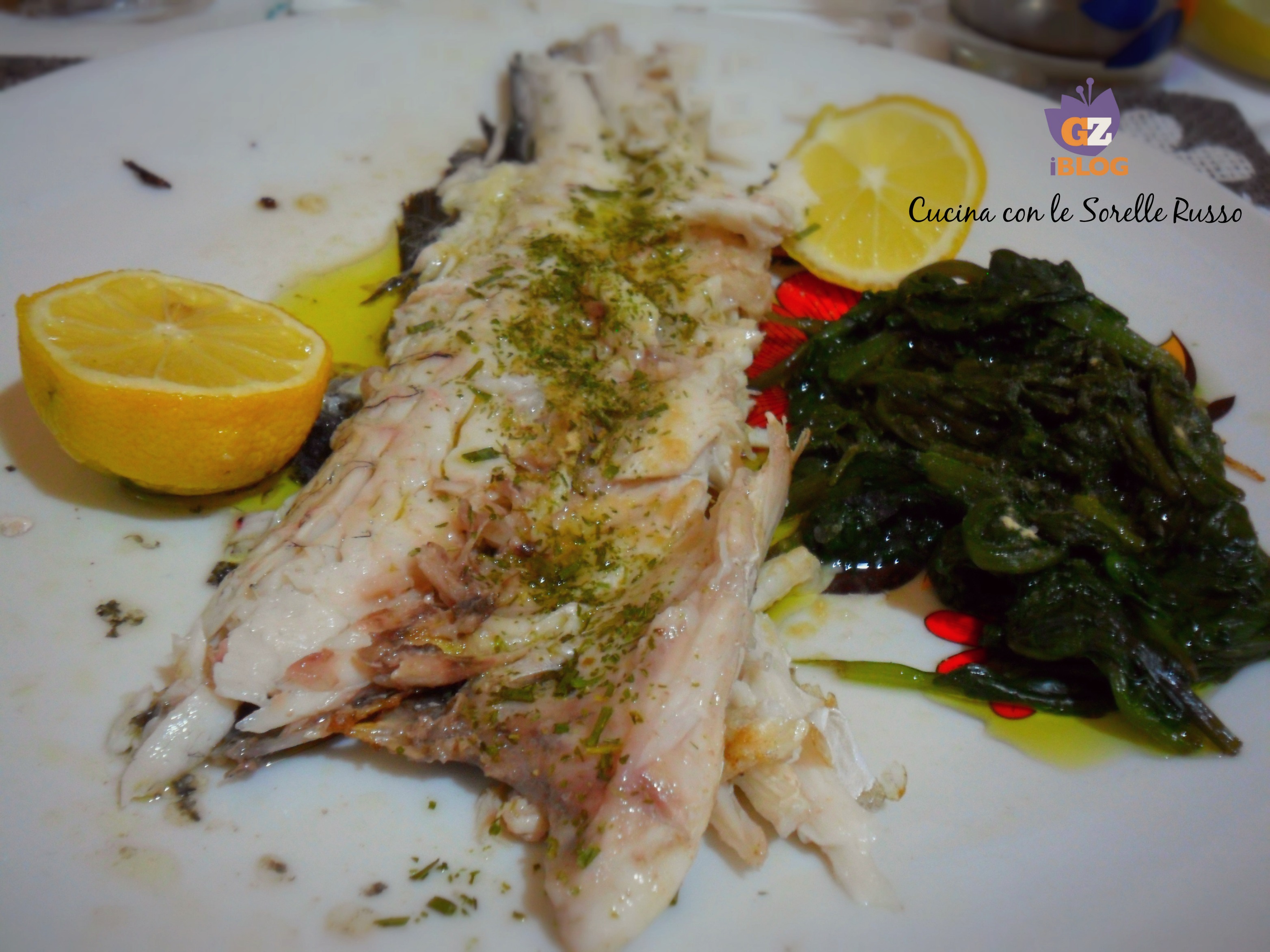 Spigola alla brace