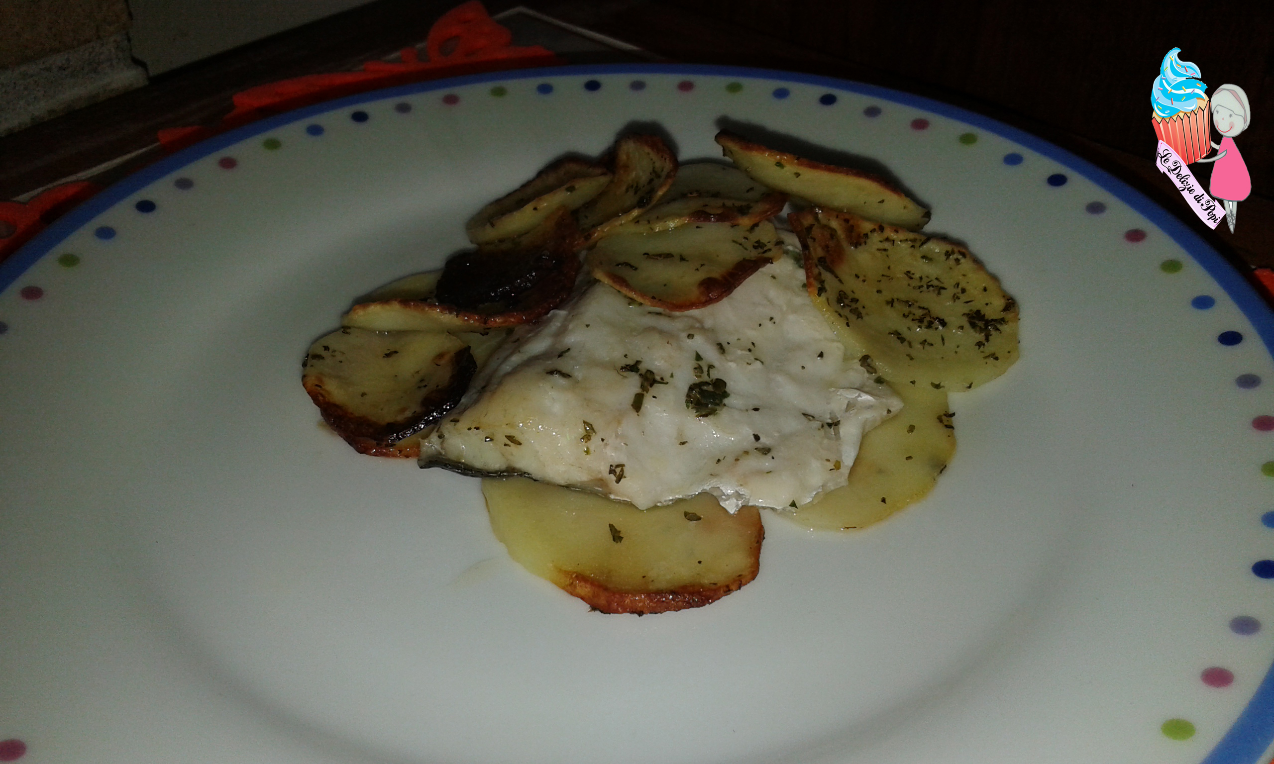 Spigola in crosta di patate