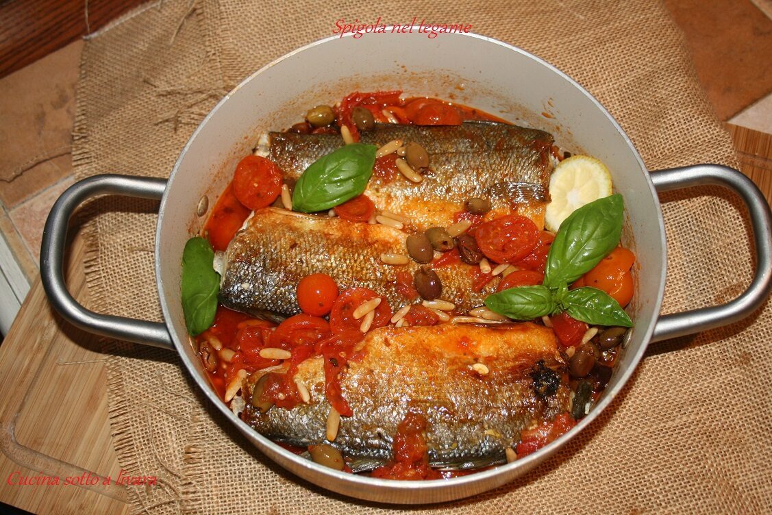 Spigola nel tegame