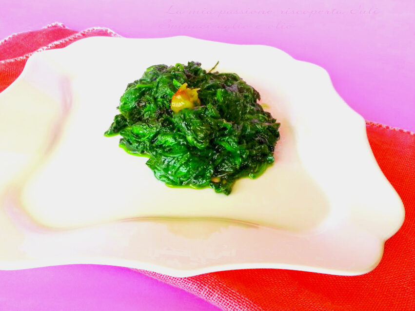Spinaci aglio e olio
