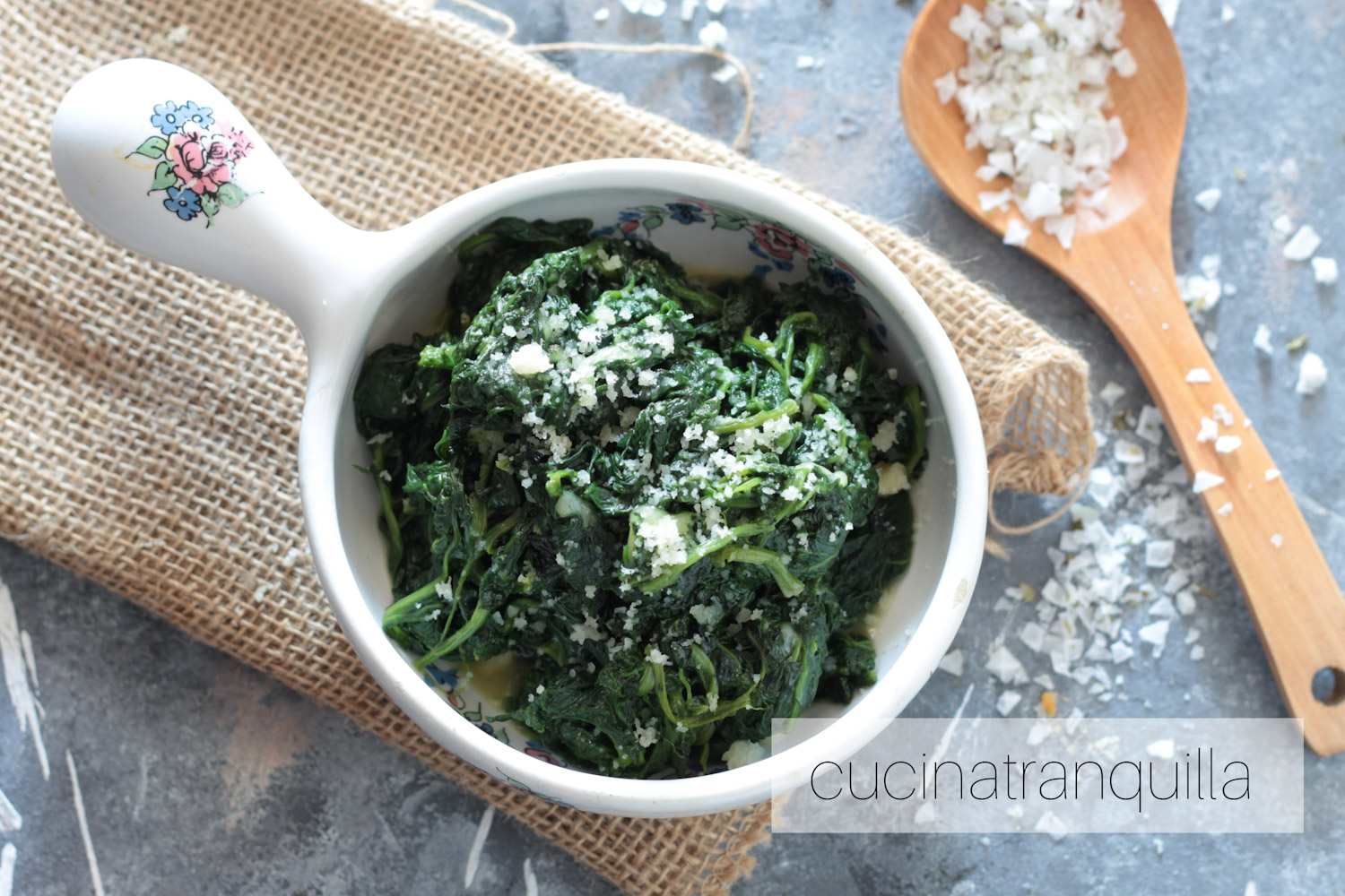 Spinaci al burro e parmigiano