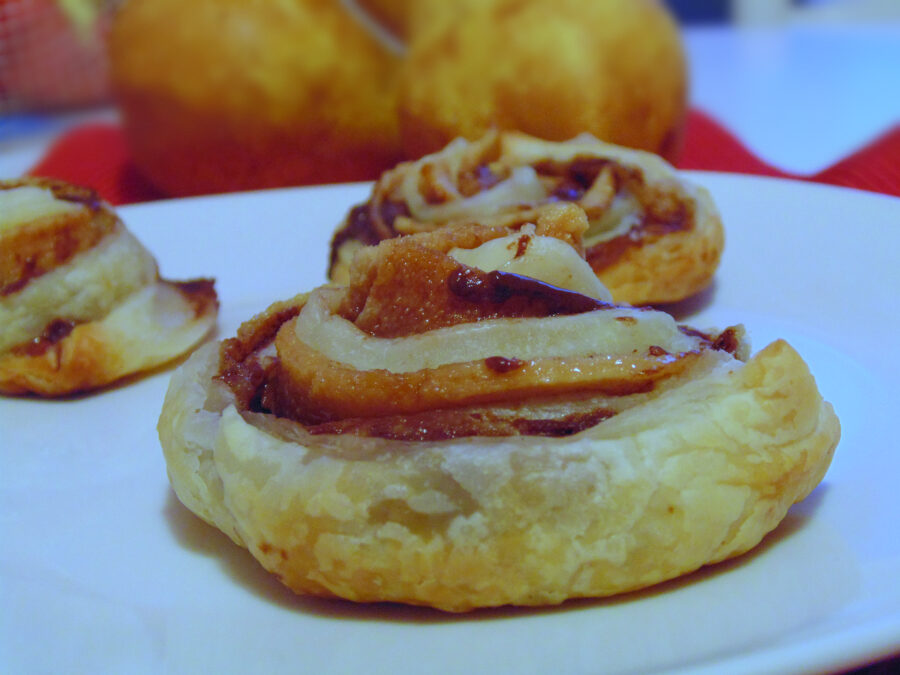 Spirali Nutella e pere