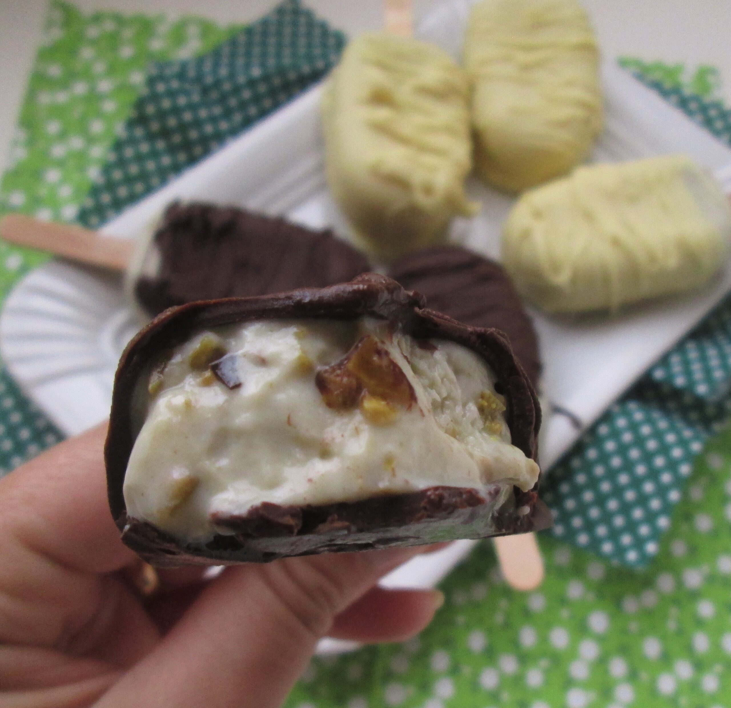 Stecchi gelato al pistacchio