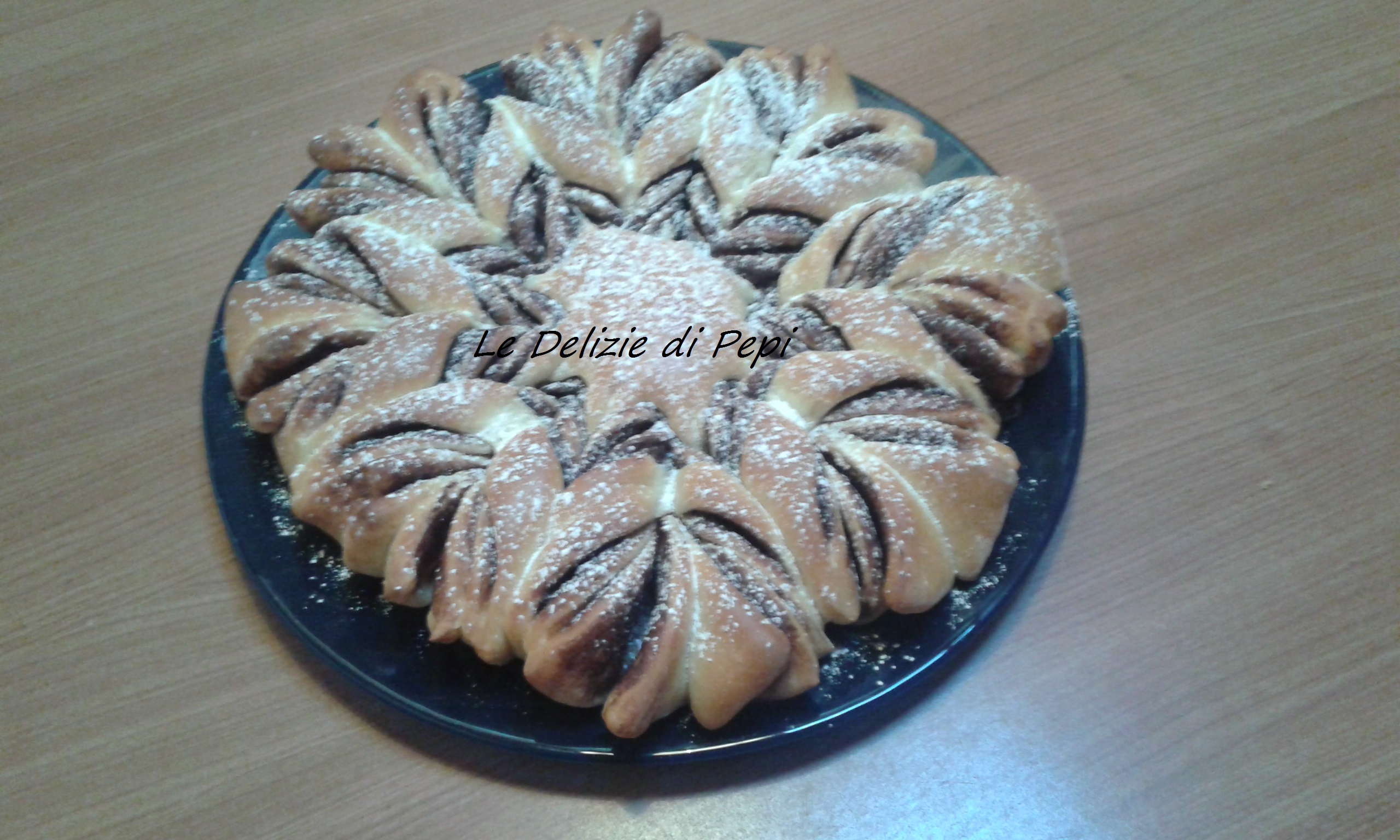 Stella di pan brioche alla nutella