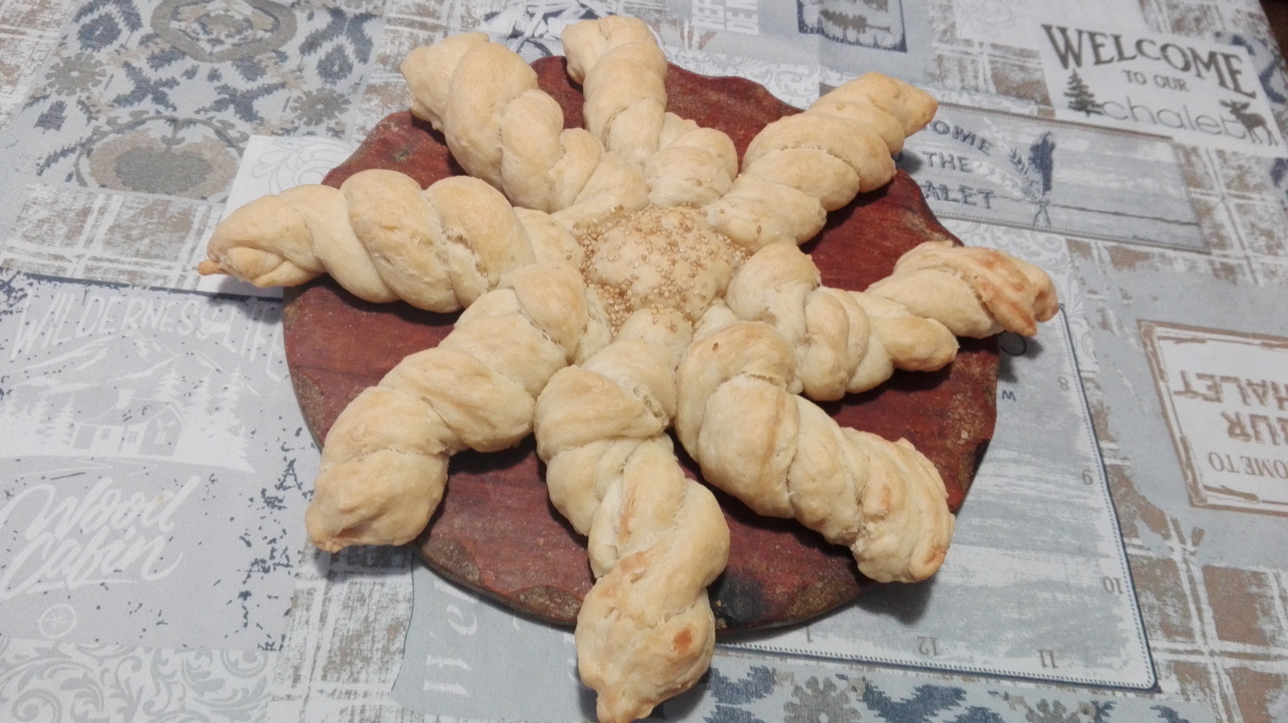 Stella di pane al sesamo