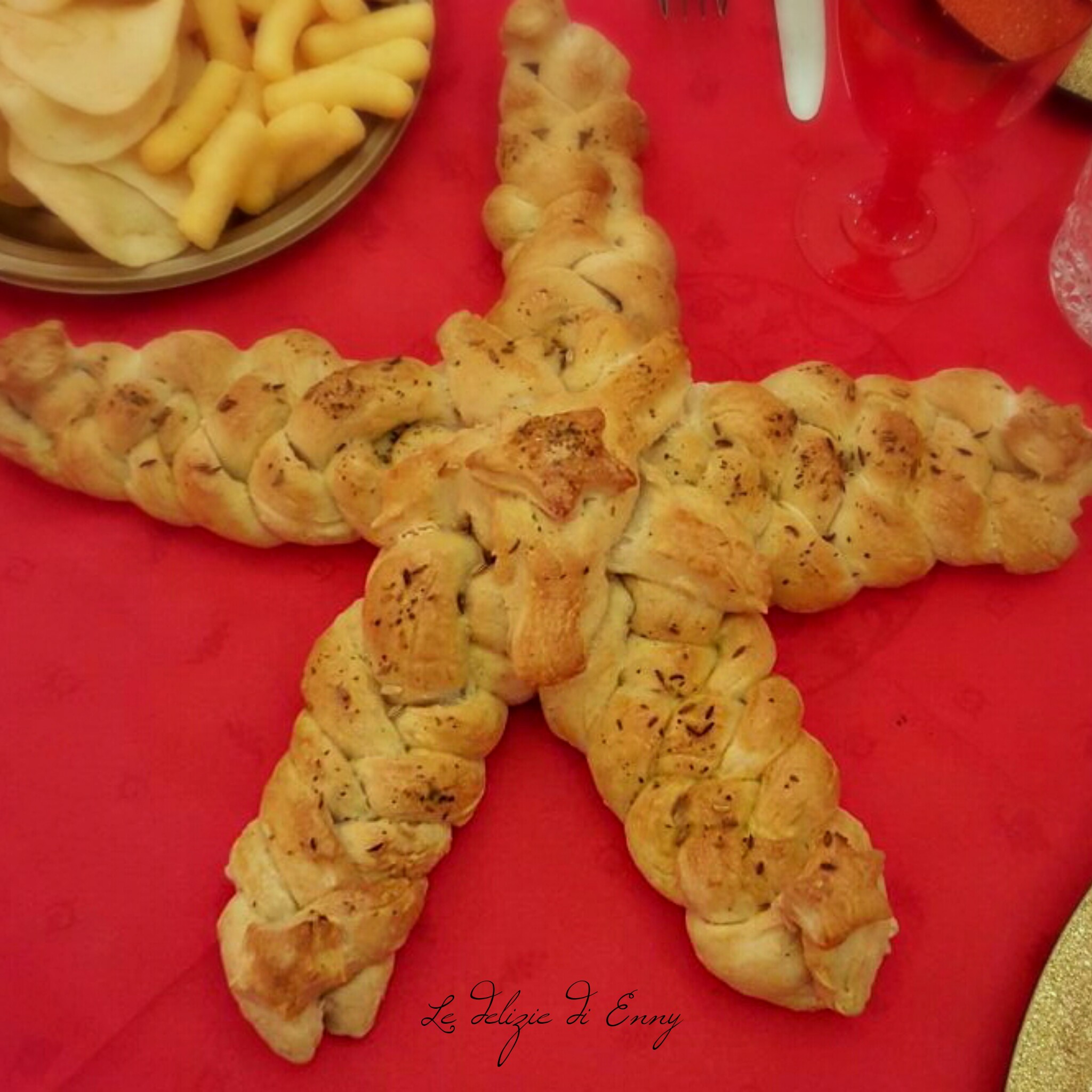 Stella intrecciata per centrotavola