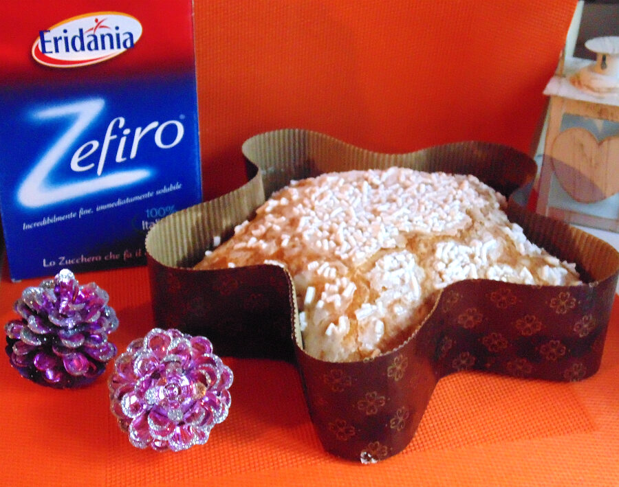 Stella pandoro con lievito di birra