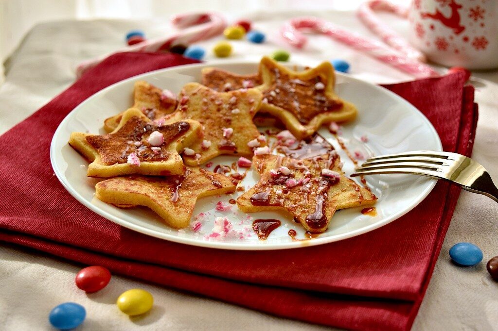 Stelle di pancakes per i giorni di festa