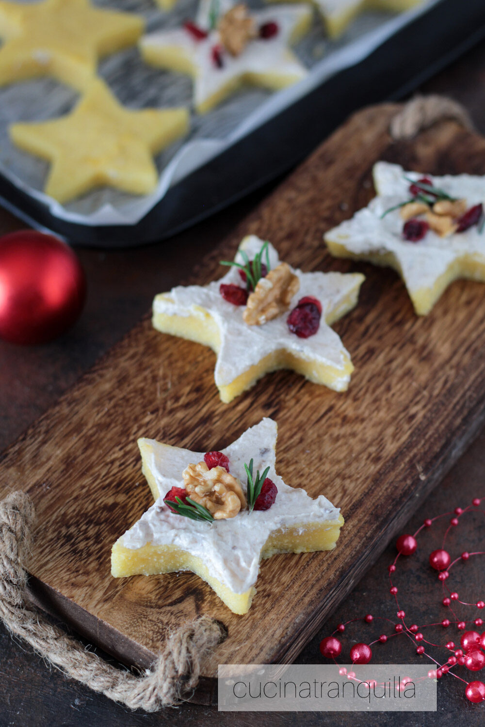 Stelle natalizie di polenta