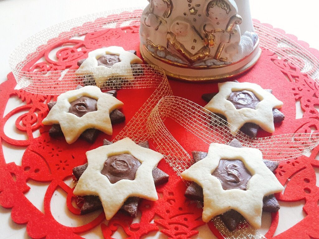 Stelline con cuore di nutella