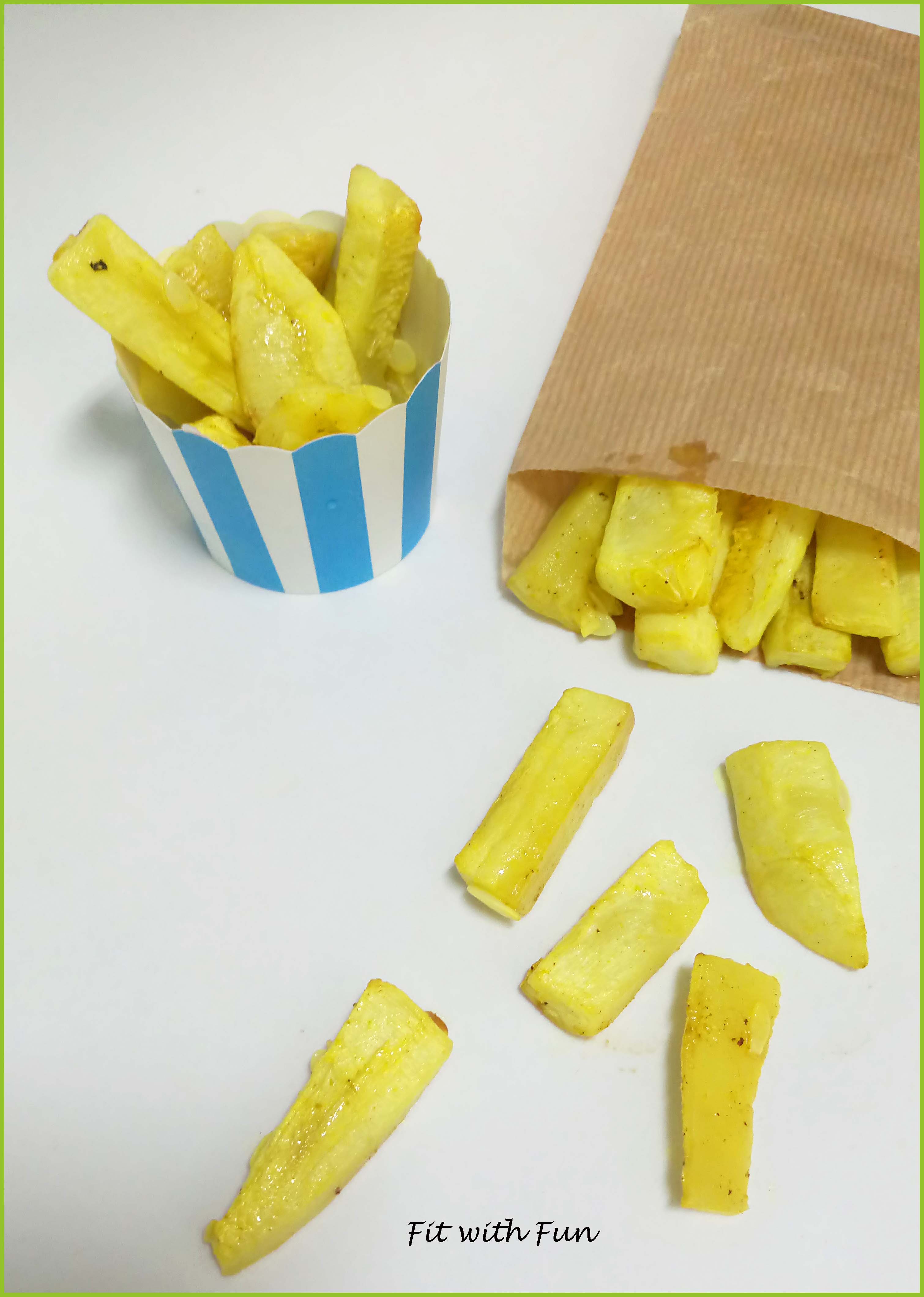Stick fit e light di zucchine speziate al forno
