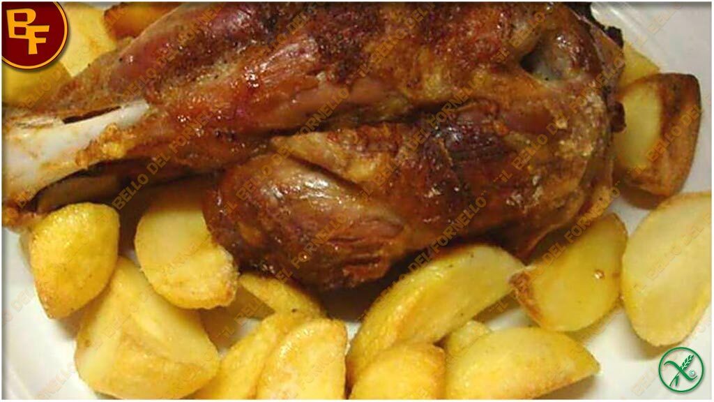 Stinco di maiale con patate