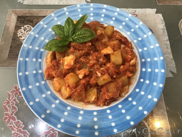 Stoccafisso alla livornese con il companion moulinex