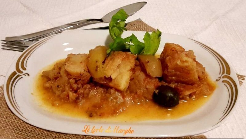 Stoccafisso con le verdure – cavolfiore e patate –