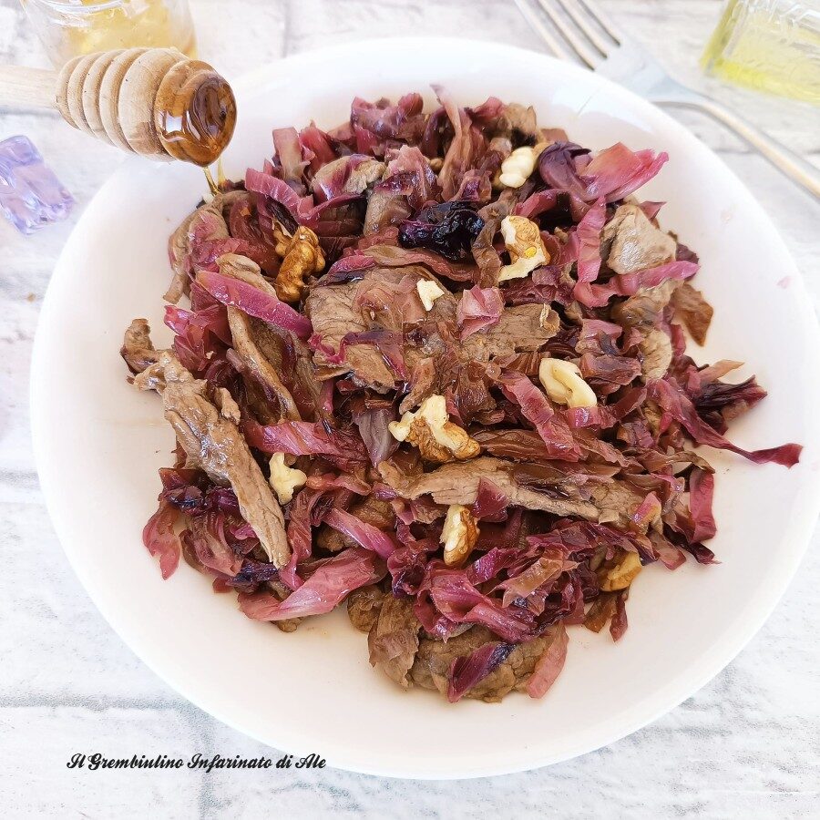 Straccetti al radicchio e miele