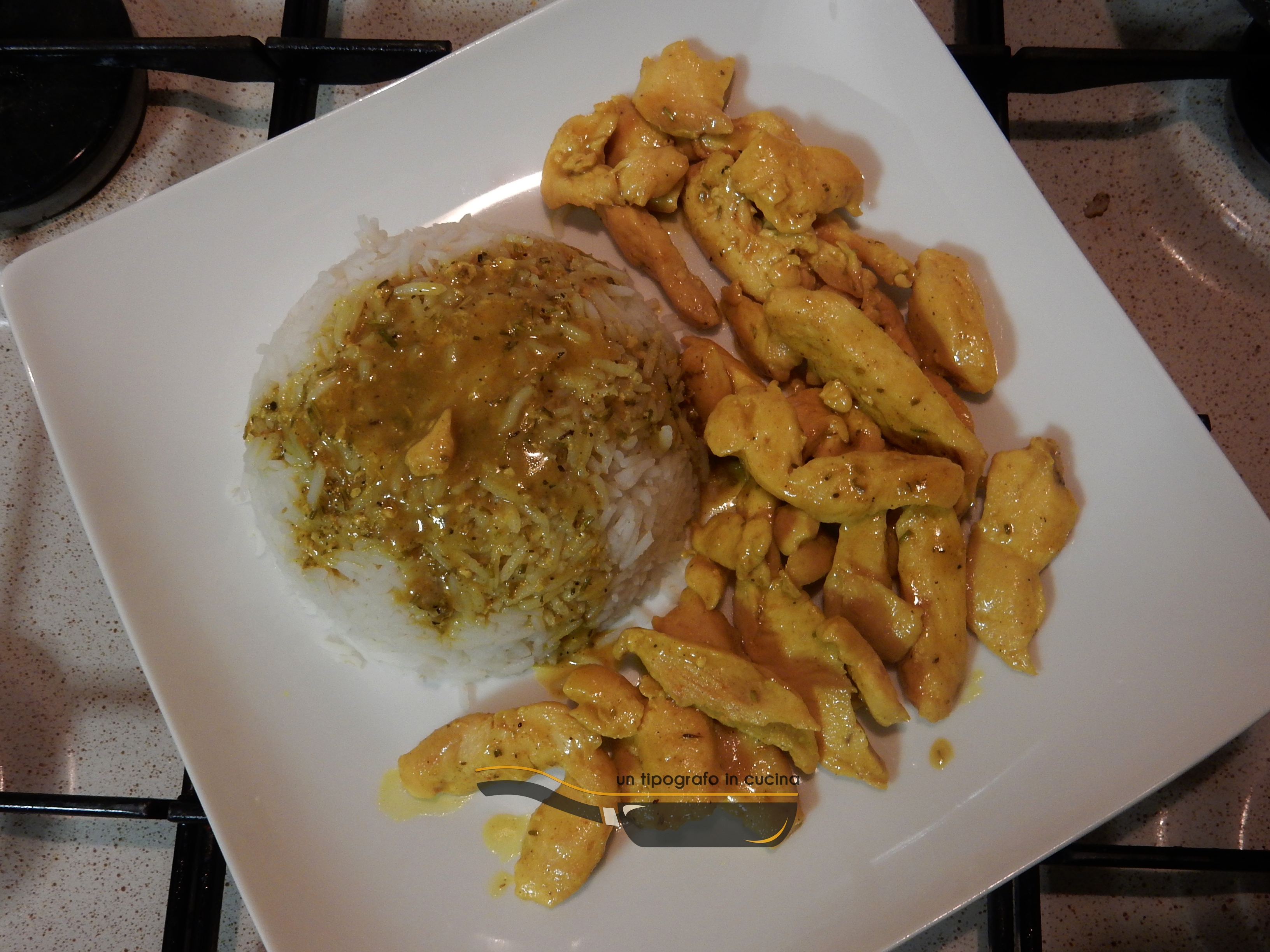 Straccetti di galletto al curry con riso basmati…