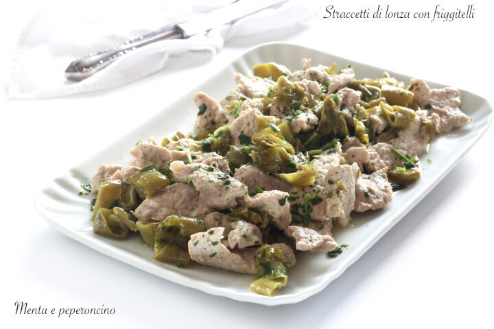 Straccetti di lonza con friggitelli